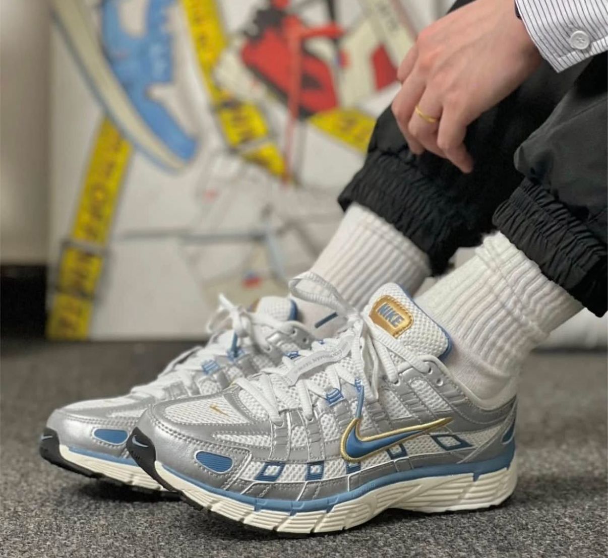 NIKE P-6000 TRAINER TRIPPLE WHITE SKY